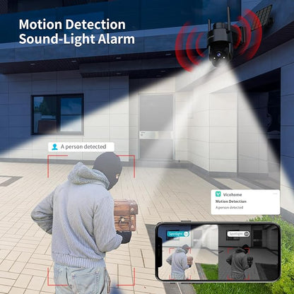 Armorcope 2Pack 2K HD Solar Security Cameras Wireless Outdoor, 360° PTZ View - Image 6