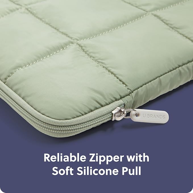 U Brands Nylon Puffer Zipping Medium Laptop Sleeve, 9.75" x 13", Computer - Image 4