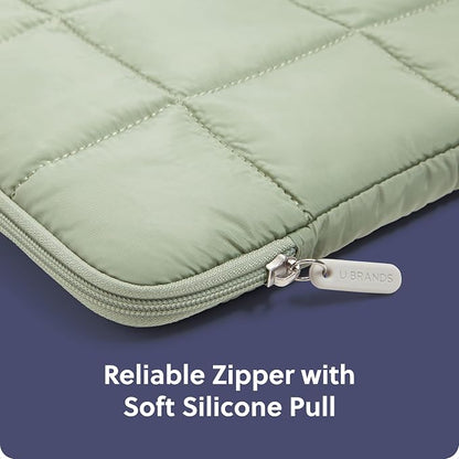 U Brands Nylon Puffer Zipping Medium Laptop Sleeve, 9.75" x 13", Computer - Image 4