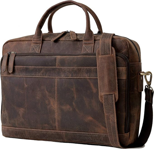 VC VINTAGE COUTURE Leather briefcase bag by VCVINTAGECOUTURE