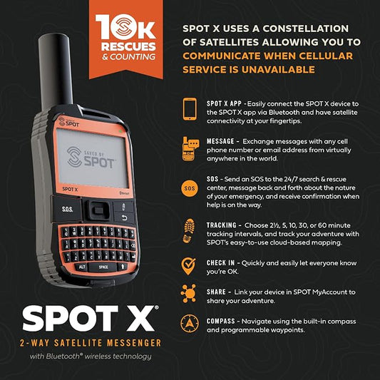 Spot X with Bluetooth 2-Way Satellite Messenger | SOS Protection | Handheld - Image 2