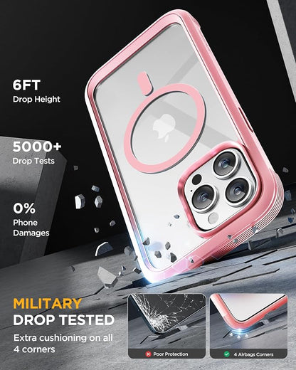 Miracase Magnetic for iPhone 15 Pro Max Case 6.7'' Full-Body Military Drop - Image 3