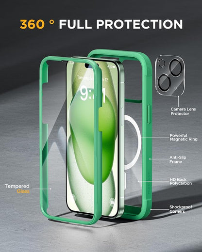 Miracase Magnetic for iPhone 15 Plus Case 6.7'' Full-Body Military Drop Proof - Image 4