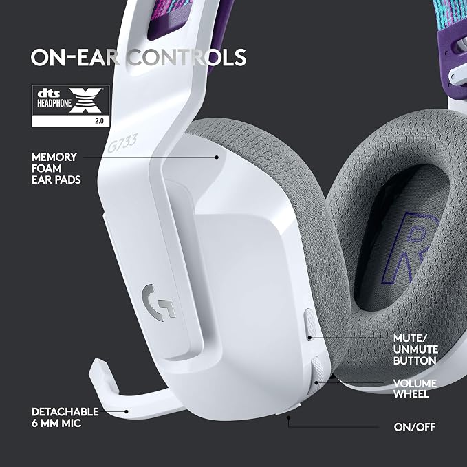 Logitech G733 Lightspeed Wireless Gaming Headset +Yeti GX Dynamic RGB Gaming - Image 2