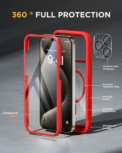 Miracase Magnetic for iPhone 15 Pro Case Full-Body Bumper Phone case - Image 2