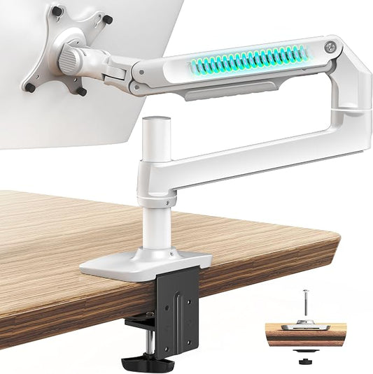 Single Monitor Arm Desk Mount, Holds Screens up to 40 Inches and 25 lbs by Ergounion