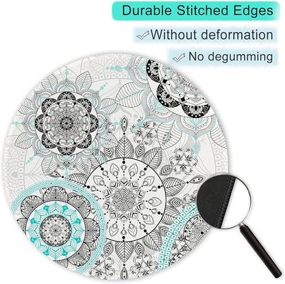 ITNRSIIET Round Mouse Pad with Stitched Edge Premium-Textured Waterproof - Image 5