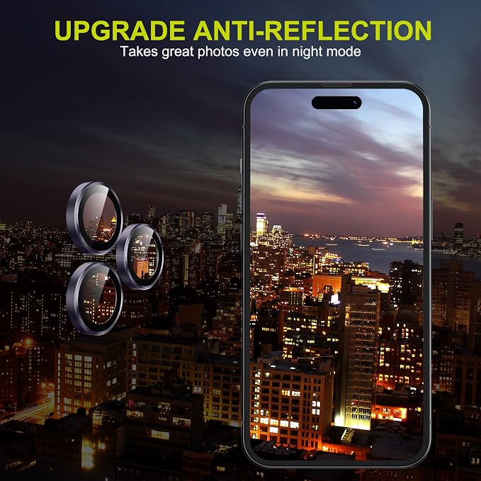 WSKEN for iPhone 14 Pro/iPhone 14 Pro Max Camera Lens Protector, HD Tempered - Image 6