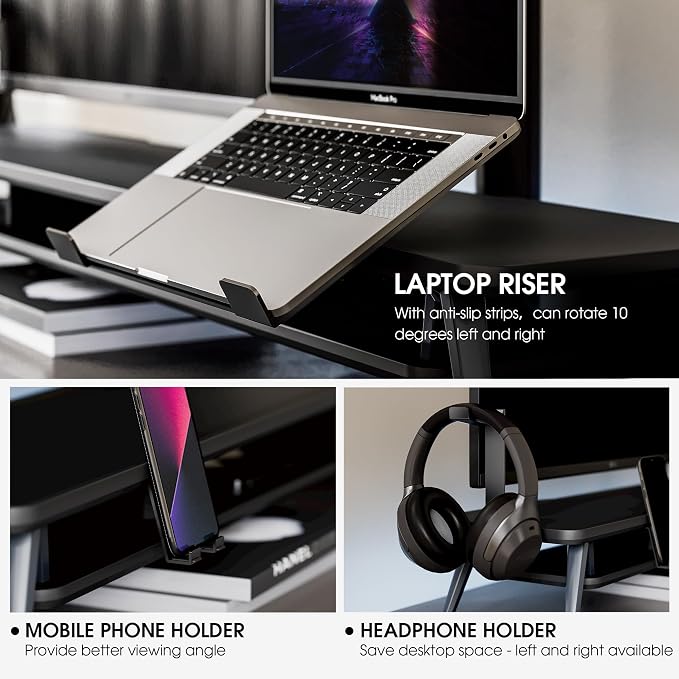 Fenge Dual Monitor Stand, Monitor Riser - Image 3