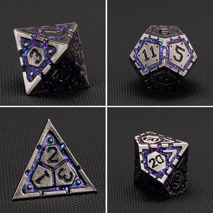 Metal D&D Dice Set, Polyhedral Metallic Dice - Image 7