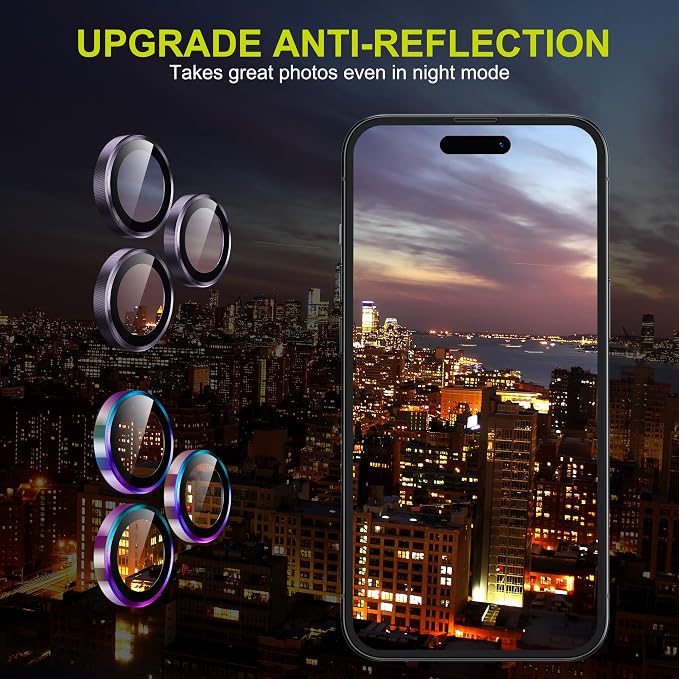 WSKEN for iPhone 14 Pro/iPhone 14 Pro Max Camera Lens Protector, HD Tempered - Image 3