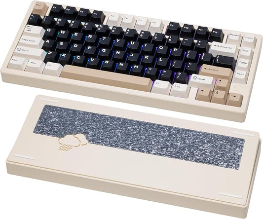 KEEBMONKEY WOBKEY Rainy 75 CNC Aluminum HMX/JWK/Cocoa Switches Triple-Mode by KEEBMONKEY