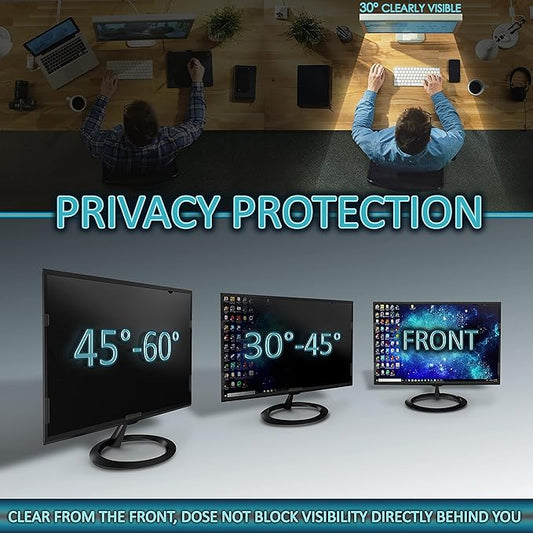 Premium Privacy Screen Filter for 22 Inches Desktop Computer Monitor. Screen - Image 2