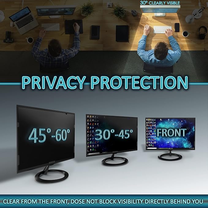 Privacy Screen Filter for 24 Inches Desktop Computer Widescreen Monitor - Image 2