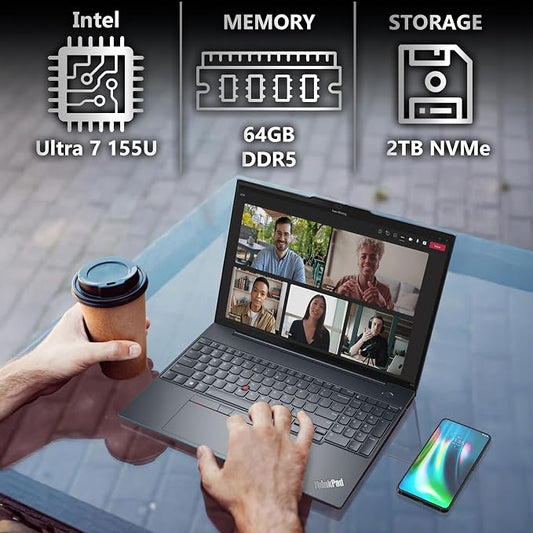 Lenovo ThinkPad T16 Gen 3 Business Laptop 16” FHD+ Display, Intel Ultra 7-155U - Image 2