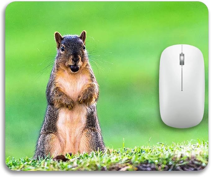 A Cute Animal on The Grass Mouse Pad Mat Rectangle Mousepad - Image 2