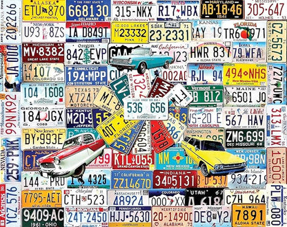 White Mountain Puzzles State Plates by WhiteMountain