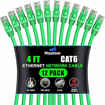 Maximm Cat 6 Ethernet Cable - 4 ft by MaximmCable