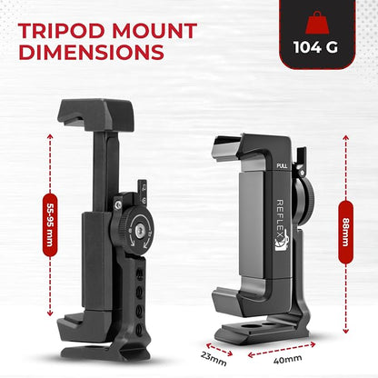 REFLEX CAMERA Metal Mobile Phone Tripod Mount, 360° Rotatable - Image 5