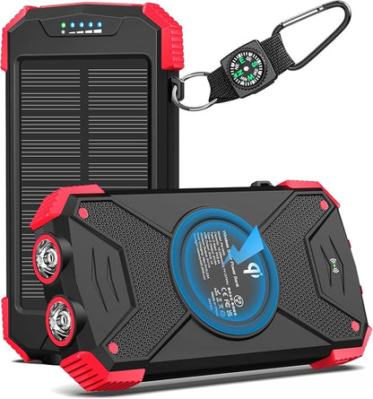 BLAVOR Solar Charger Power Bank 10, Portable Wireless Charger, 20W Fast by BLAVOR
