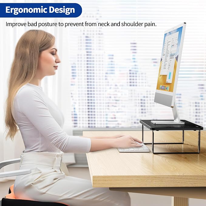 BESIGN MS01 Monitor Stand Riser, Height Adjustable Laptop Stand, Computer - Image 2