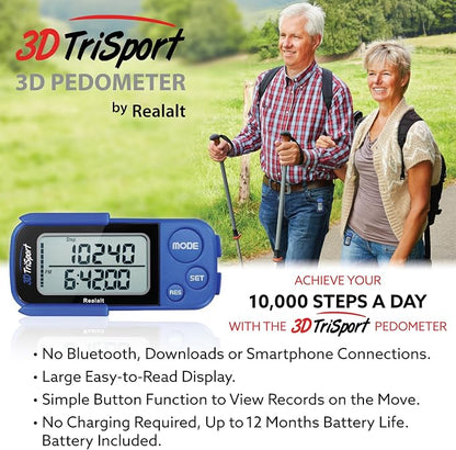 Realalt 3DTriSport 3D Walking Pedometer - Image 6