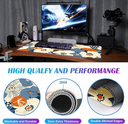 Cute Anime Flower Mouse Pad, Women's Office Desk Accessory Decoration, Expanded - Image 4