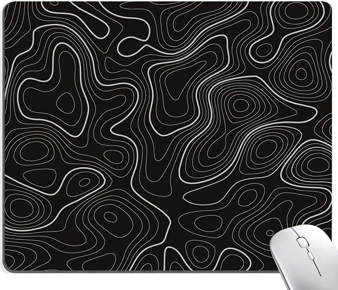 Topographic Contour Map Mouse Pad by SANWUMIAN