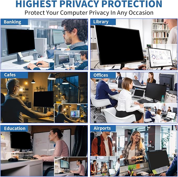 〔2-Pack〕 27 Inch Computer Privacy Screen Filter - Image 9