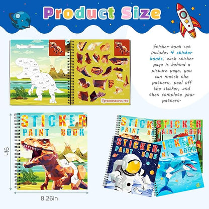 homicozy 4PCS Sticker Paint Books - Image 2