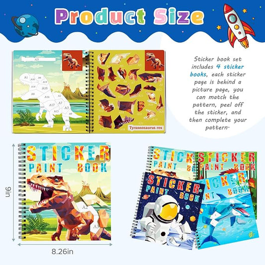 homicozy 4PCS Sticker Paint Books - Image 2