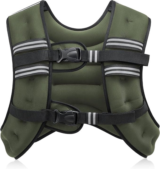 ZELUS Weighted Vest, 6lb/8lb/12lb/16lb/20lb/25lb/30lb Weight Vest by ZELUS