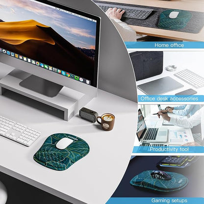Mouse Pad with Wrist Rest, Ergonomic Mousepads with Wrist Support, Soft Lycra - Image 7