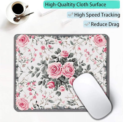 Vintage Flower Floral Custom Mouse Pad - Image 4