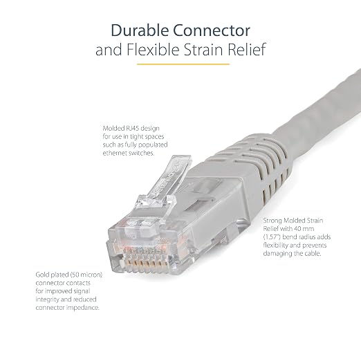StarTech 2ft CAT6 Ethernet Cable - Image 3