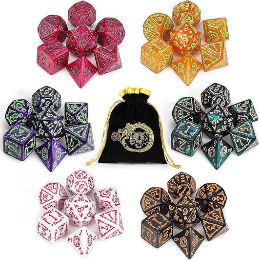CiaraQ DND Polyhedral Dice Set by CiaraQ