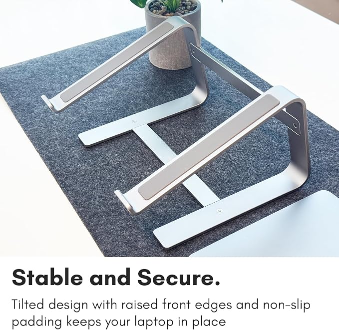 Macally Aluminum Laptop Stand for Desk - Image 2