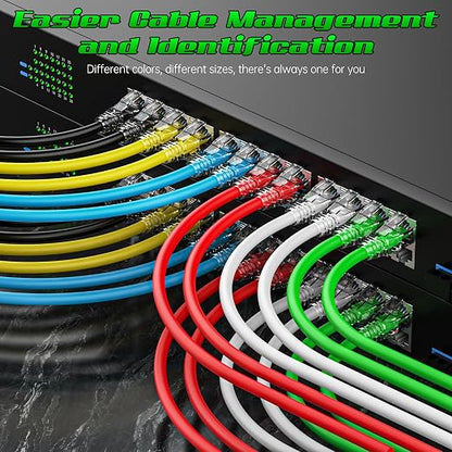 4 Feet Cat6 Patch Cables, Solid Pure Copper Patch Cord, Cat 6 Ethernet Cable - Image 3