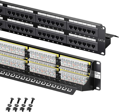 Cable Matters 48 Port Patch Panel Rackmount or Wall Mount 19-Inch by CableMatters