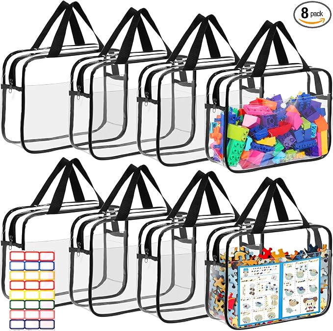 8 Packs Large Toy Storage Bags by BOBOKA