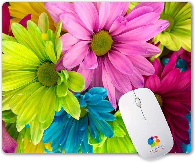 Watercolor Flower Mousepad Computer Mouse pad - Image 8