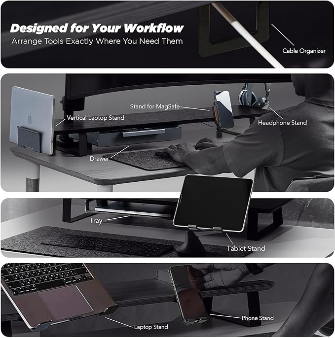 Moodular Add-ons Vertical Laptop Tray Black MSA-VLT - Image 8