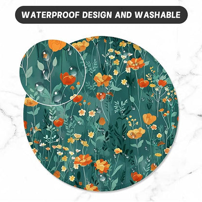 ITNRSIIET Round Mouse Pad with Stitched Edge Premium-Textured Waterproof - Image 5