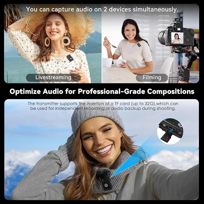 Wireless Microphone, AI Noise Cancelling - Image 7