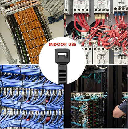 Zip Ties, RAZCC 1200pcs Black Cable Zip Ties 14 Inch, Heavy Duty Plastic Wire - Image 6