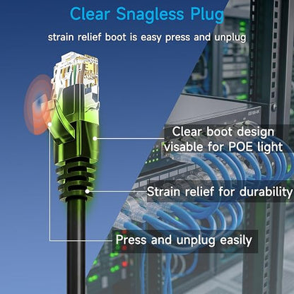 Cat6 Ethernet Patch Cable 1 ft, Cat6 Patch Cable - Image 4