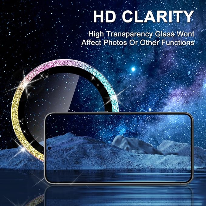 for Samsung Galaxy S24 FE Camera Lens Protector, Individual Metal Ring Tempered - Image 4