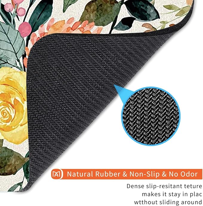 Square Mouse Pad Watercolour Floral, Personalized Premium-Textured Custom Mouse - Image 5