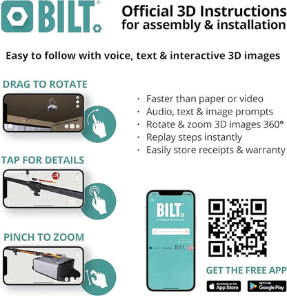Chamberlain C2212T Smart Wi-Fi Garage Door Opener, 1/2-HP Chain Drive Motor - Image 7