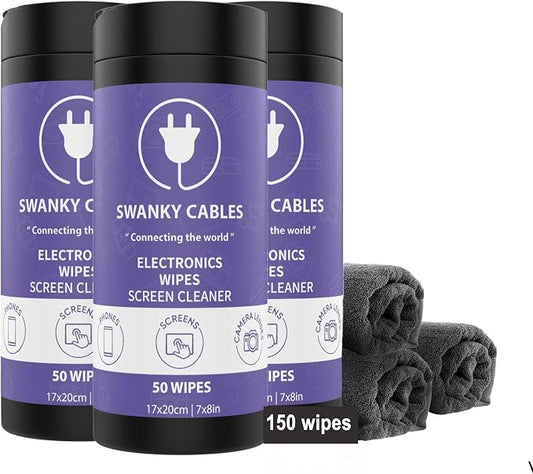 Electronic Cleaning Wipes by SWANKYCABLES